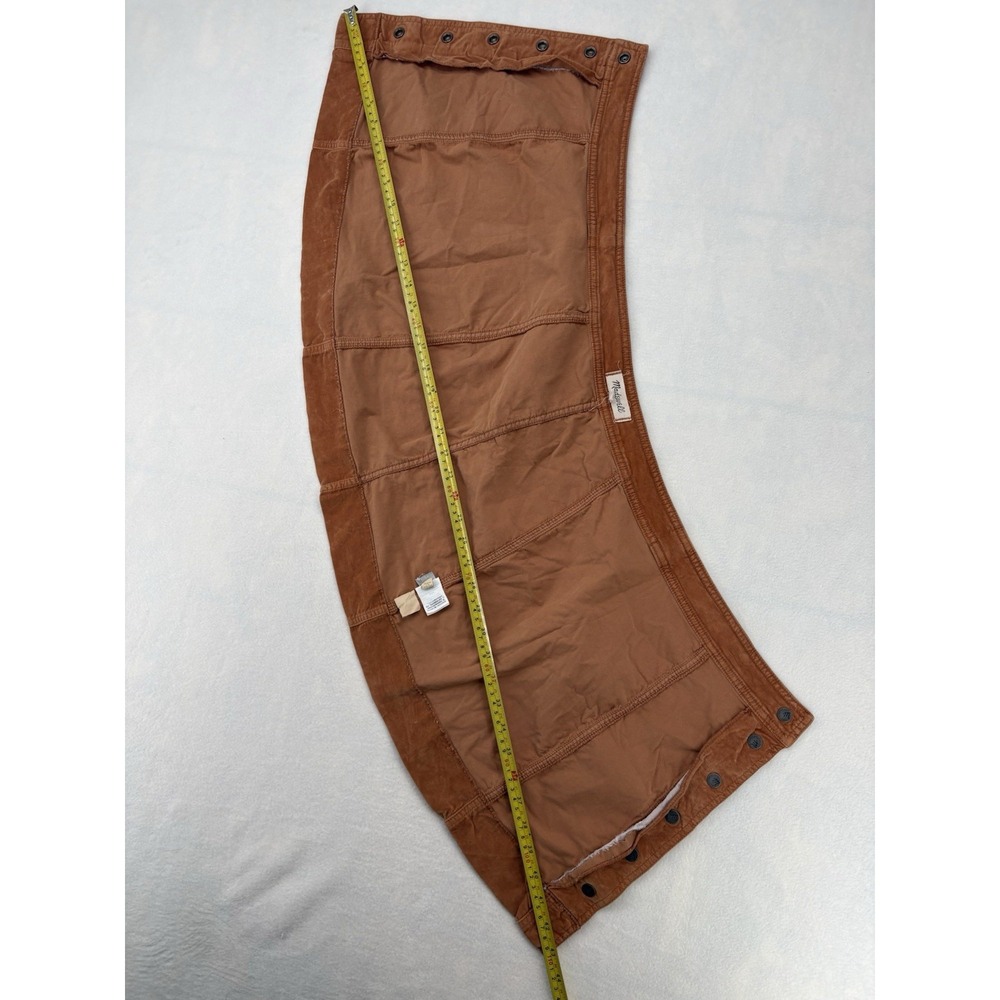 Madewell Sued Mini Skirt Caramel Brown Size 6 - Picture 9 of 15